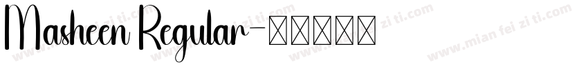Masheen Regular字体转换